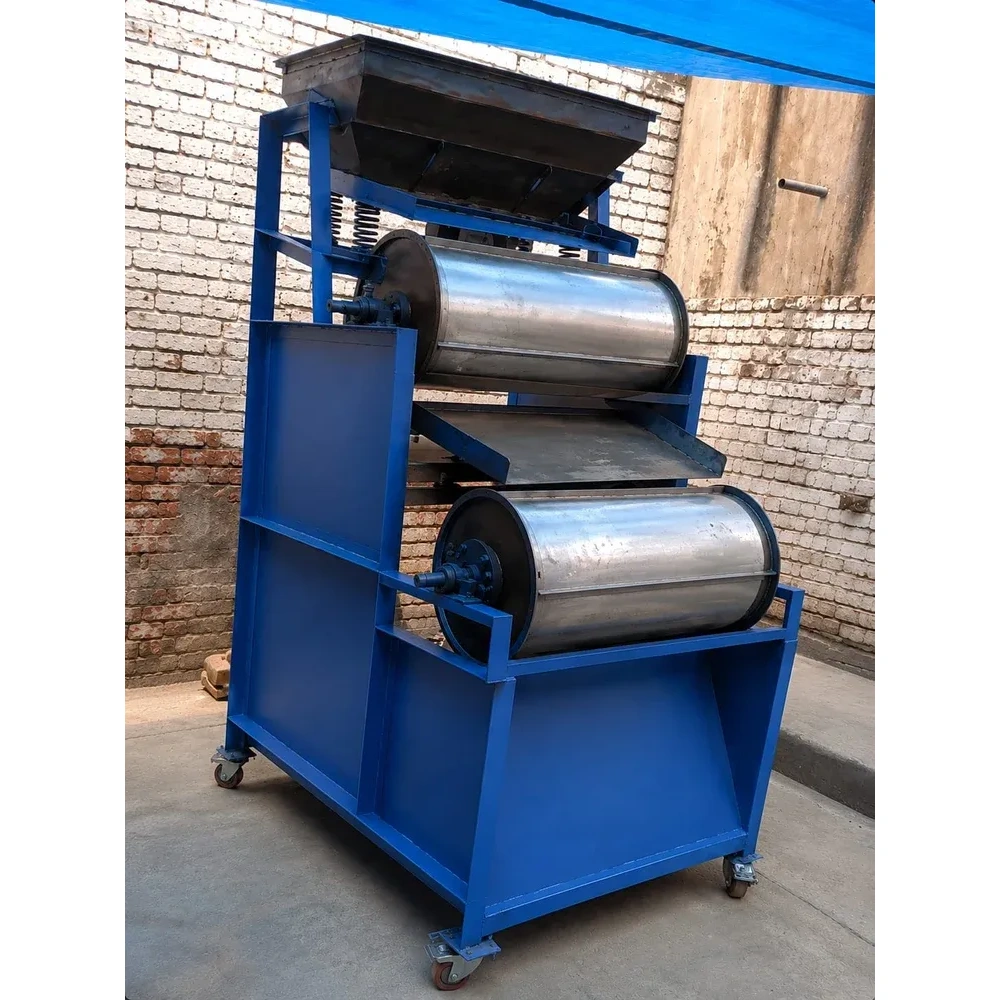 Double Magnetic Drum Separator Machine 900x1200 mm - N.S. Engineering Works