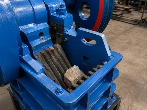 Small Jaw Crusher 250x400 mm Feed Opening with Heavy Manganese Jaw Plates